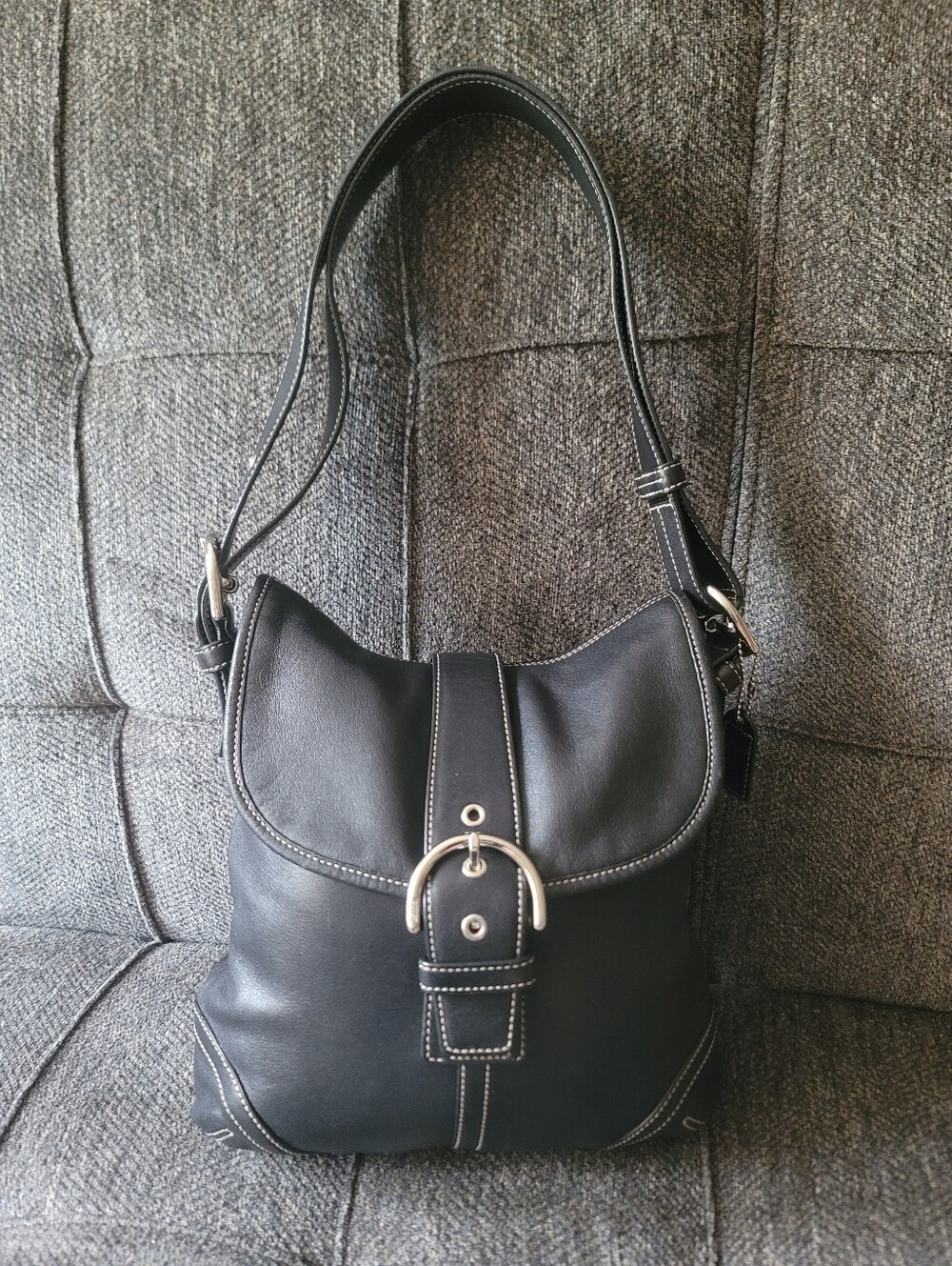 Coach Soho Vintage Leather Hobo Bag 2004 Y2K - Picture 14 of 16